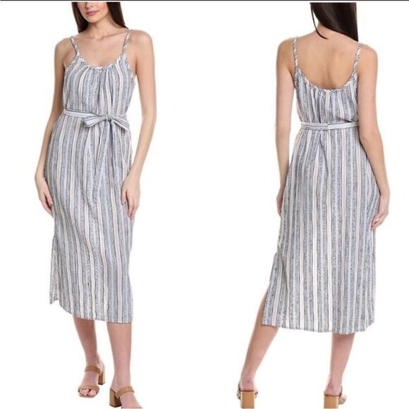 Michael Stars Dresses & Skirts - Michael Stars NWT Women's Blue Matilda Striped Midi Dress Medium